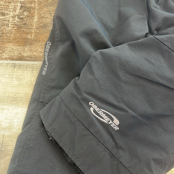 Obermeyer Unisex Kids Black Snow Bib Snow Pants Size 4 - Picture 6 of 6